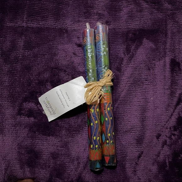 Handcrafted African Candlesticks - Picture 2 of 3